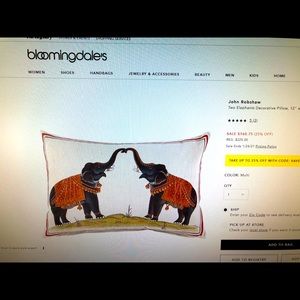 Jon Robshaw 12”x18” decor pillow